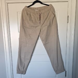 C & C California Tan Drawstring Jogger Pants. Size Medium